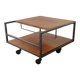 Vintage rolling coffee table by George Frydman circa 1960