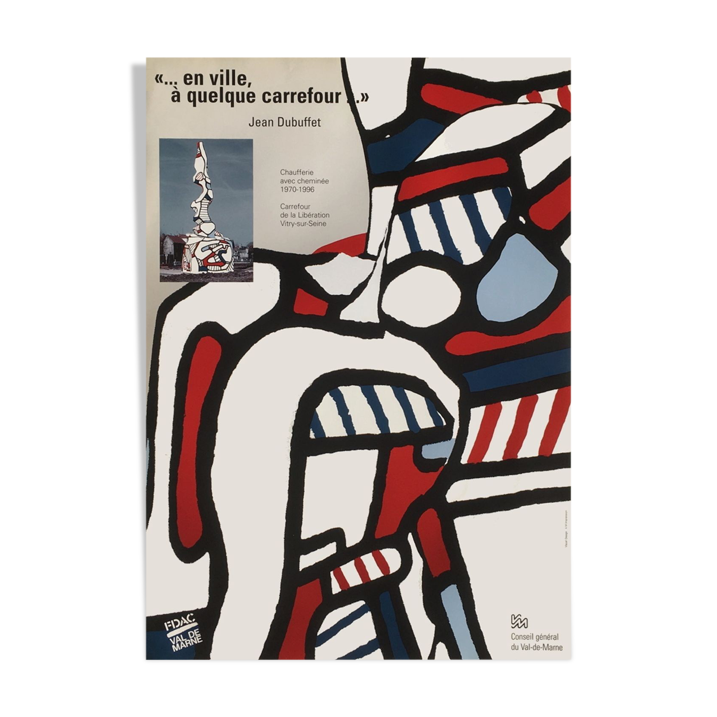 Poster Jean Dubuffet, 1996 VAL DE MARNE