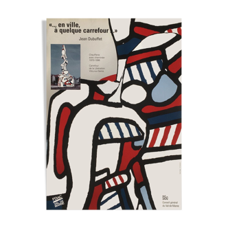 Affiche jean dubuffet 1996 Val de marne