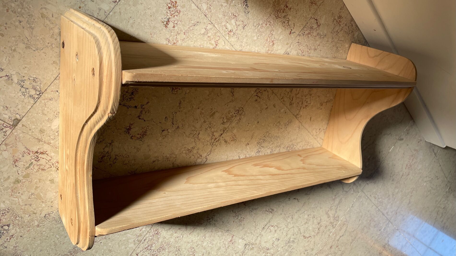 Vintage floor with double tops wood brut