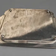 Large Art Deco silver-plated serving tray