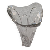 Petit vase cristal en forme de tulipe