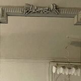Louis XVI style mirror in wood and carved stucco 20th century