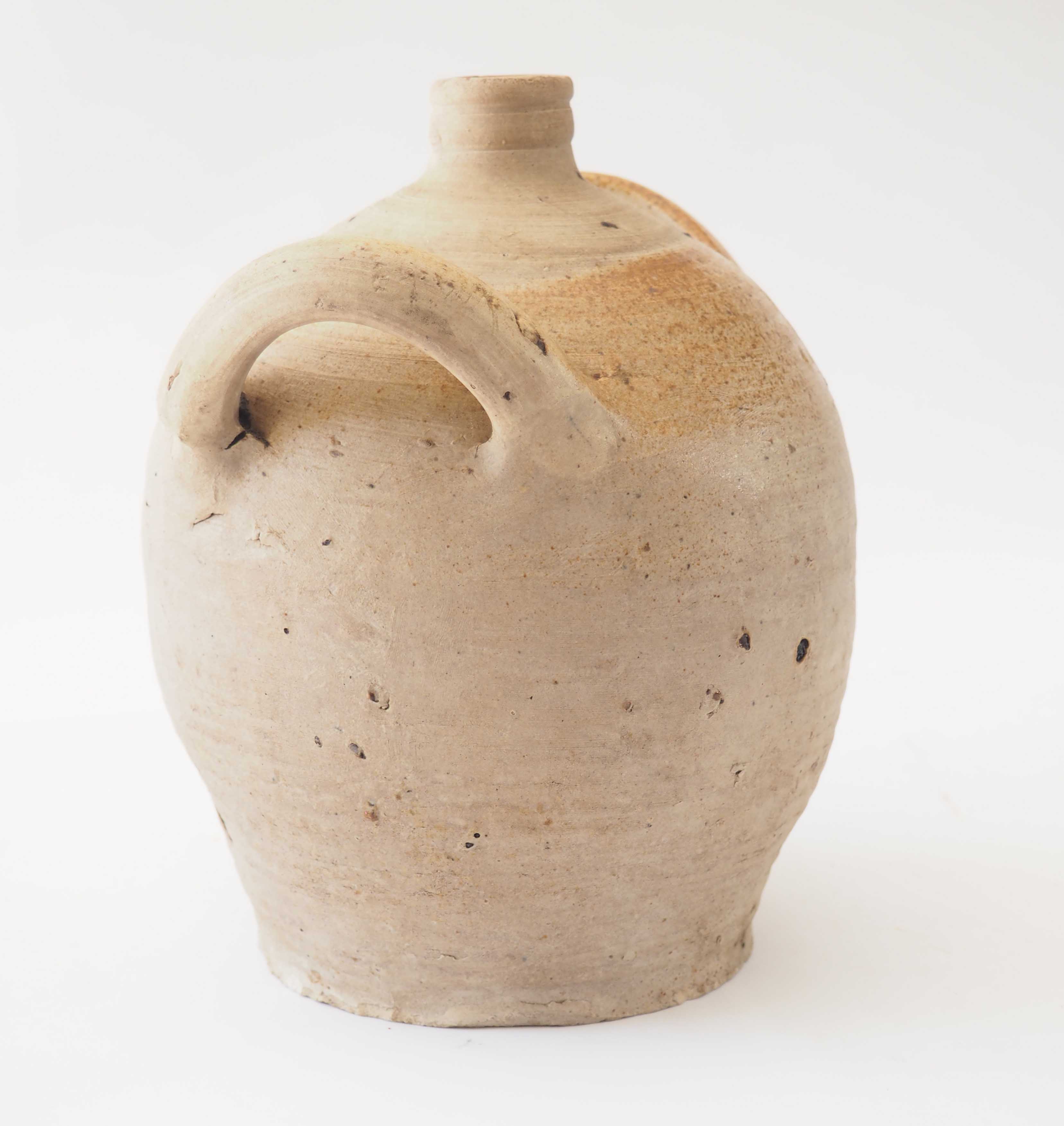 Terracotta gargoulette jar