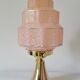 Art Deco glass skyscraper lamp from Clichy