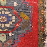 Small Vintage Turkish Rug 90x50 cm, Short Runner, Tribal, Shabby Chic