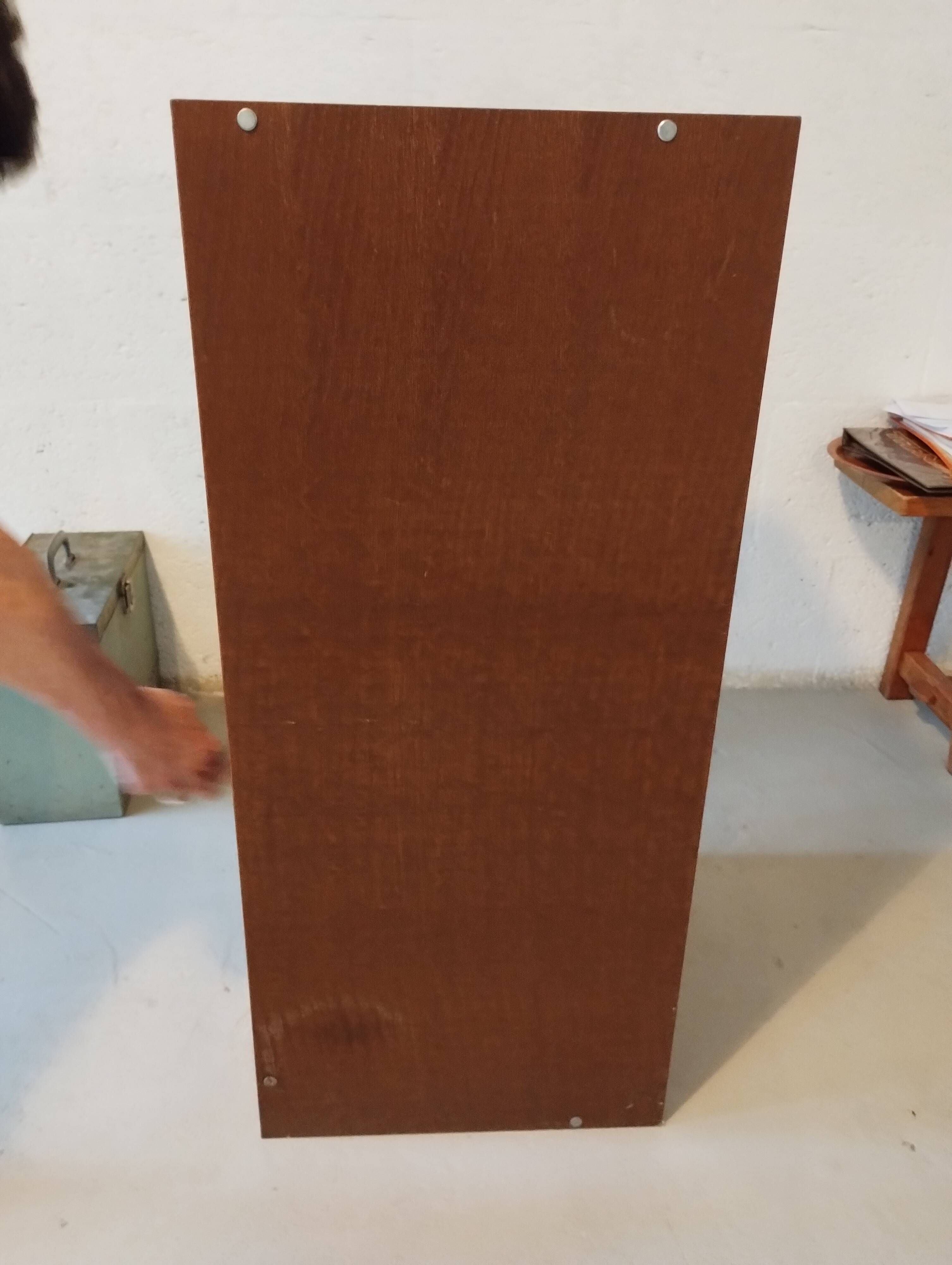 vintage wooden curtain cabinet 4 levels 42x38x88 cm