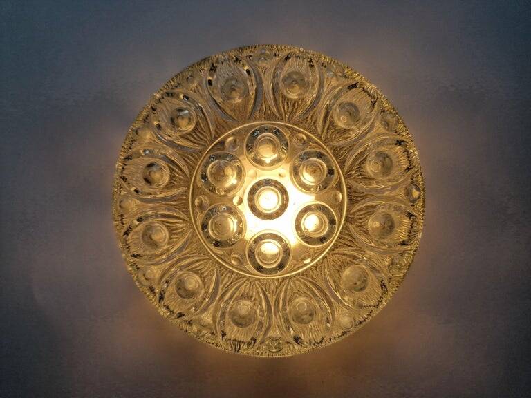 Midcentury Flush Mount, Ceiling or Wall Lamp WILA, Germany, 1970s