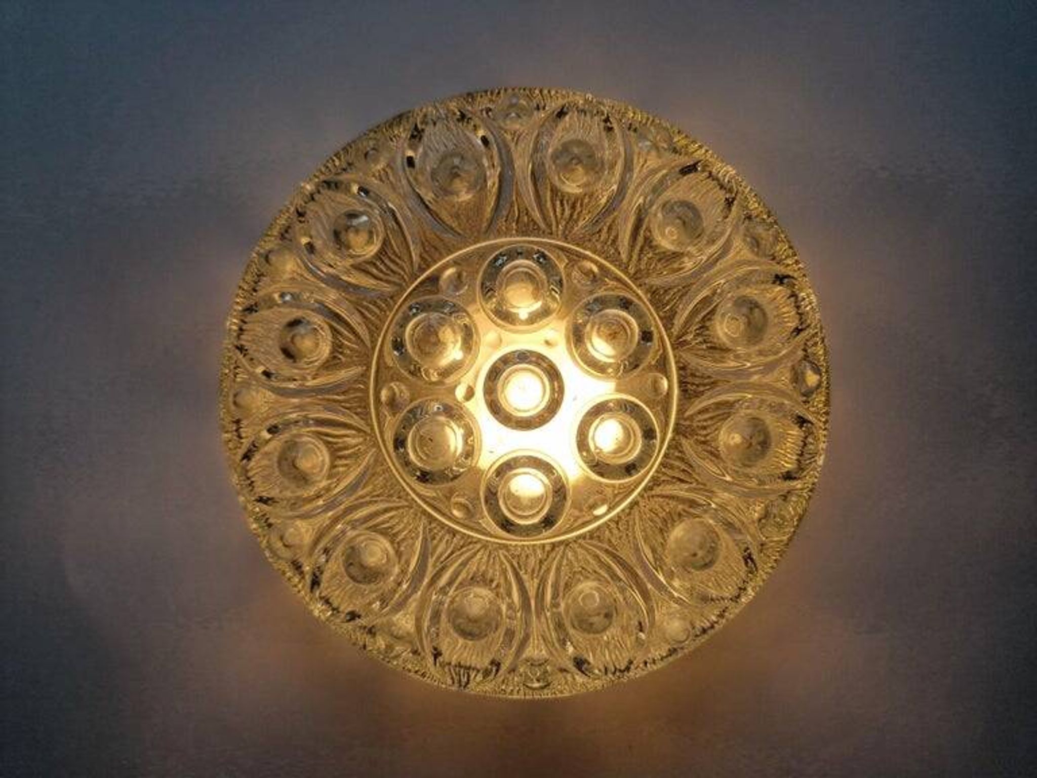 Plafonnier ou lampe murale de style mid-century WILA, Allemagne, années 1970