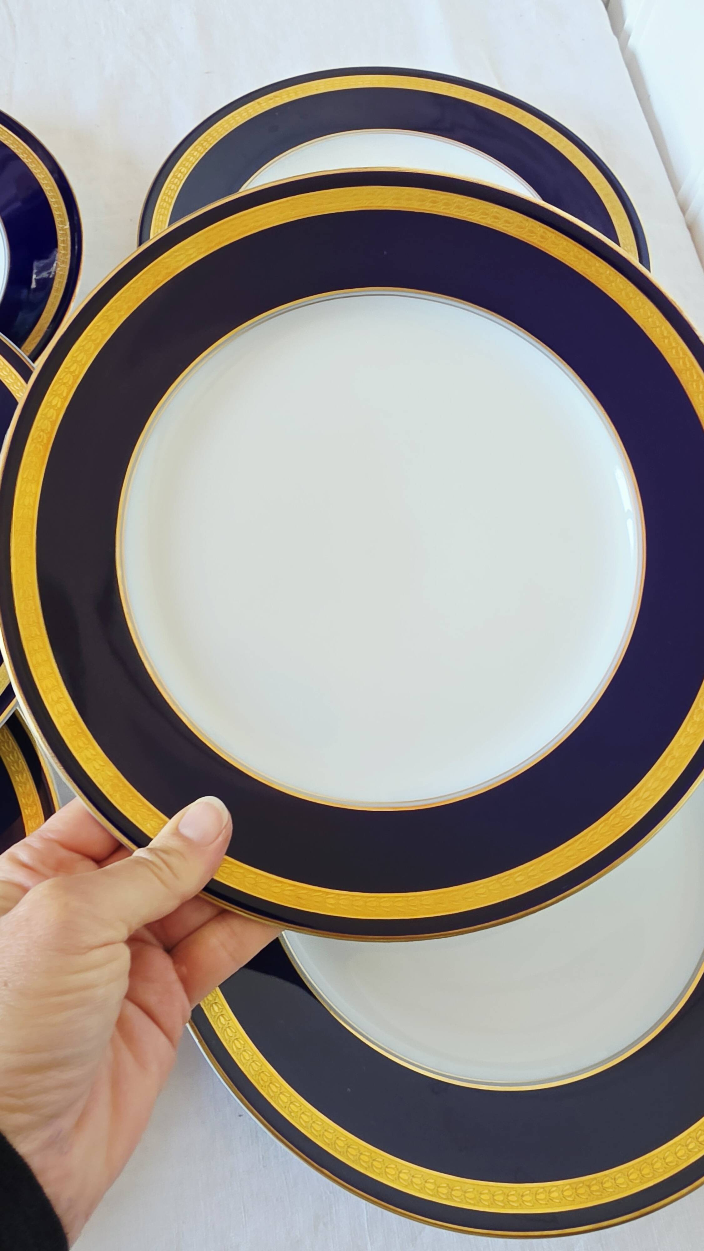 Service de 6 assiettes plates Rosenthal Classic Rose
