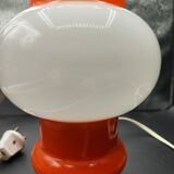 Lampe a poser space age verre opalescent