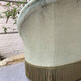 Water green velvet toad sofa