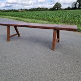 Solid oak bench