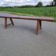 Solid oak bench