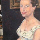 Portrait oil o canvas 20th Cty