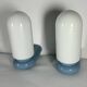 Dietsche blue wall lights Germany Bathroom 1980 x2