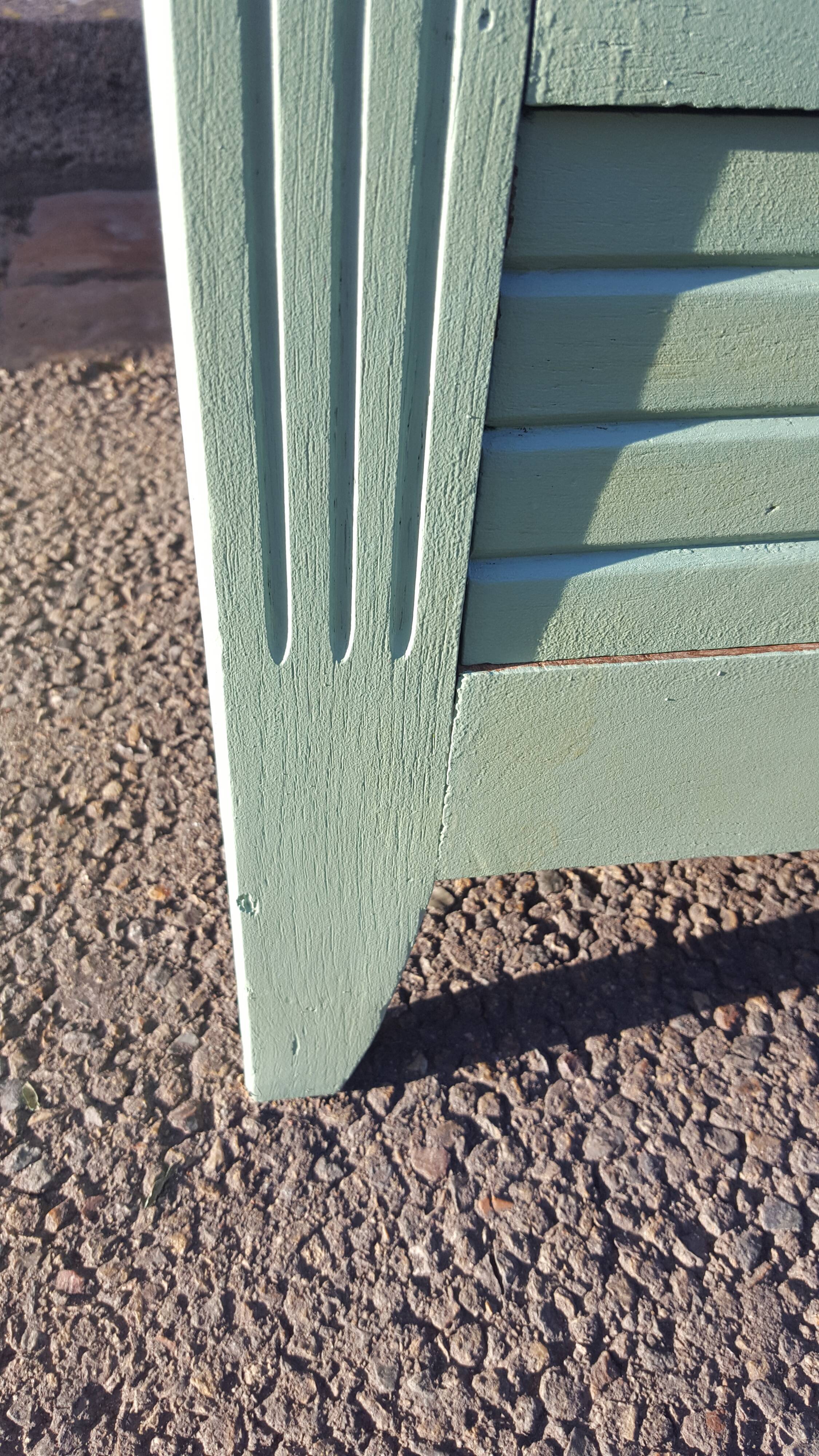 Vintage parisian wooden slip-up