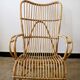 Fauteuil en rotin vintage