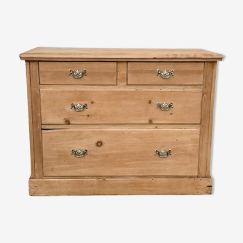 English style chest of drawers 1920 pine and pitchpin