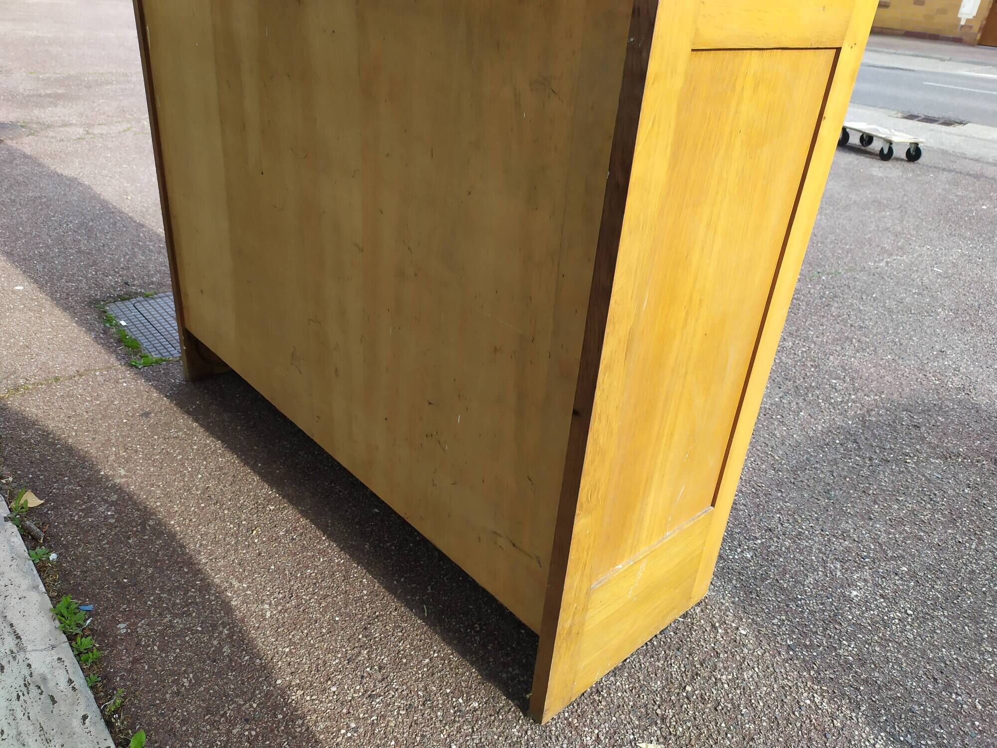 Large Wardrobe Secretary Curtains Wood Storage Vintage Year 50 60