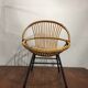Fauteuil corbeille rotin