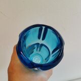 Vintage Czech Bohemian art glass vase, designed by Frantisek Vizner for Rudolfova Hut 1961-1962