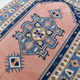 6x9 oushak vintage rug, 186x267cm