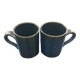 Paire de mugs bleu nuit