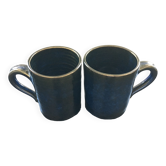 Pair of midnight blue mugs