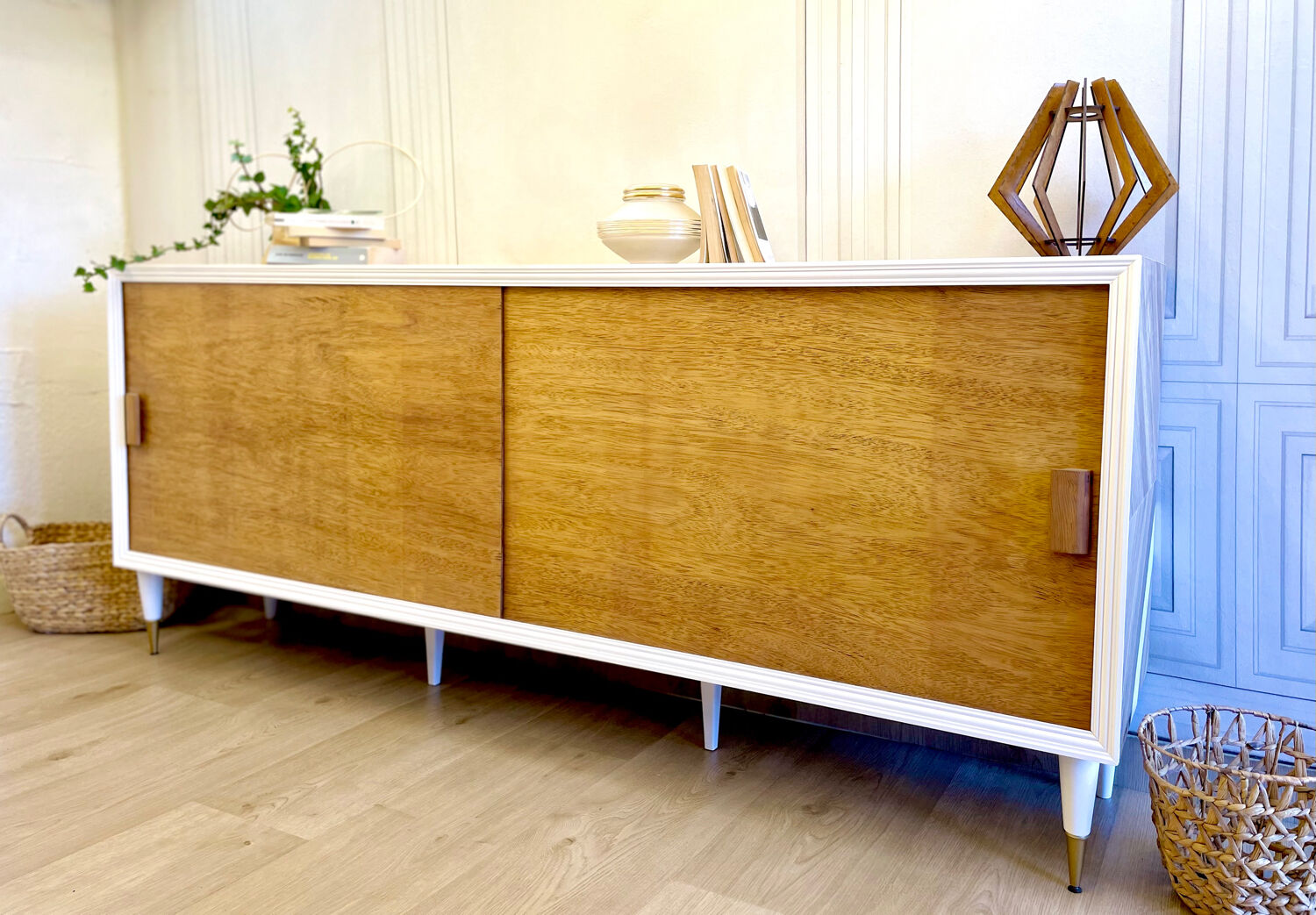 Vintage sliding door enfilade