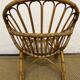 Fauteuil coquille en rotin pour enfant