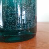 Large blown glass scroll vase - vintage Bendor glassware