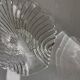 Vintage thick glass dish with lobster decorations