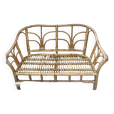 Rattan wicker sofa from the 60s/70s