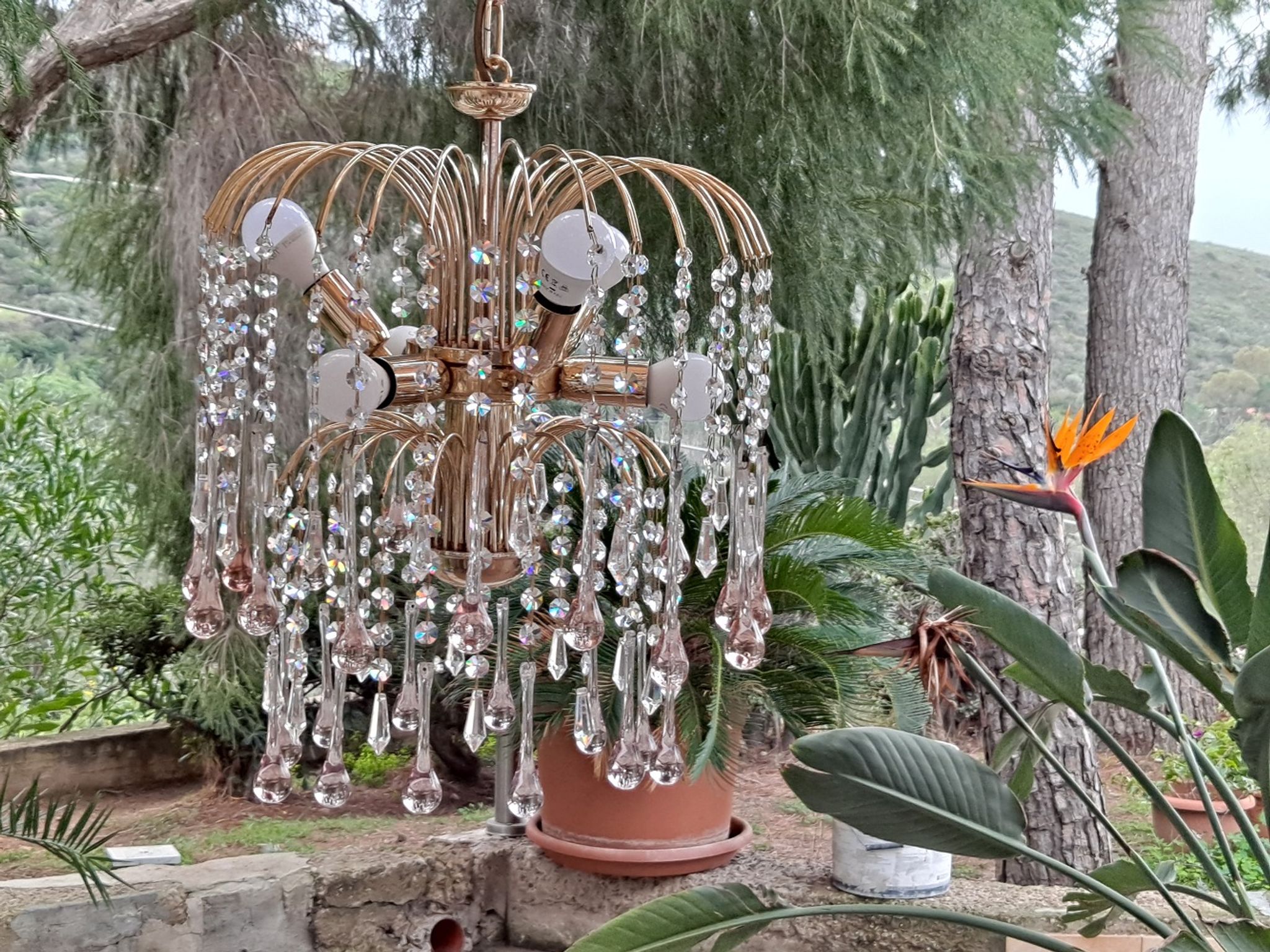 Lustre vintage de la cascade de Murano