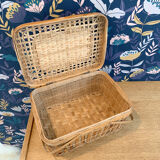Rattan suitcase