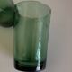 Set de 6 verres gobelets soufflés verts romarin 1960