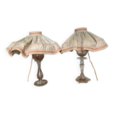 2 lampes de chevets vintage