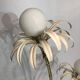 Two branch palm tree floor lamp 1970s italian hollywood regency brass