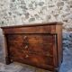 Antique French walnut commode, early 19th century (1800–1830), 4 drawers.