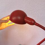 Burgundy flexible casserole lamp, 1960