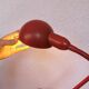Lampe cocotte flexible bordeaux, 1960