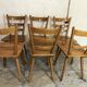 Set of 6 solid beech chairs by Adolf Schneck