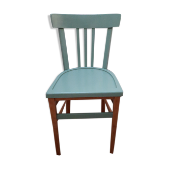Chaise bistrot vintage années 50 vert mint
