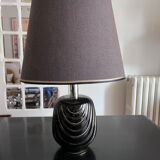 Black and gold ceramic lamp