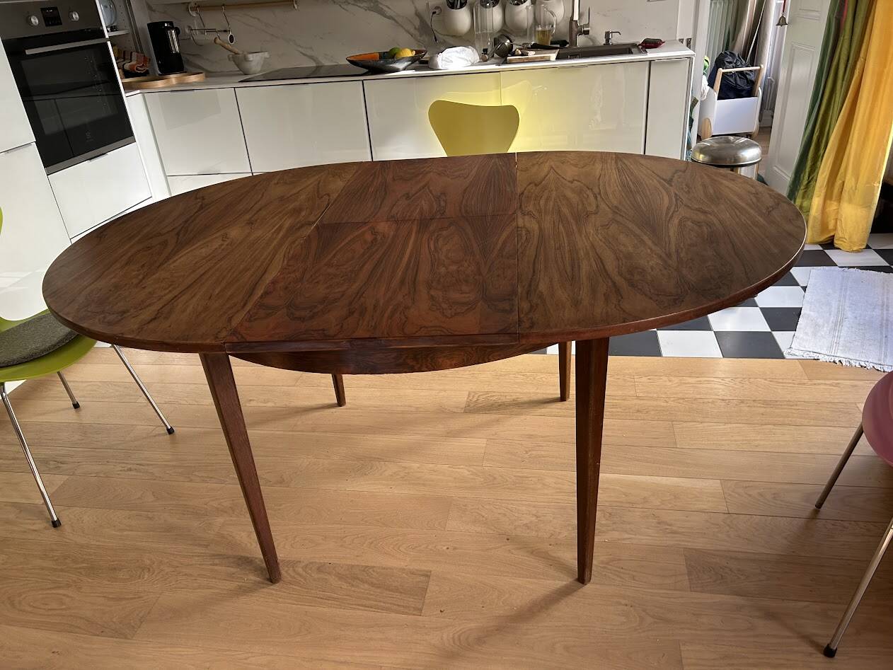 Rosewood table with butterfly extension