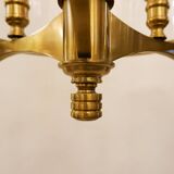 Bronze and Glass Hall lantern with four lights - 20th