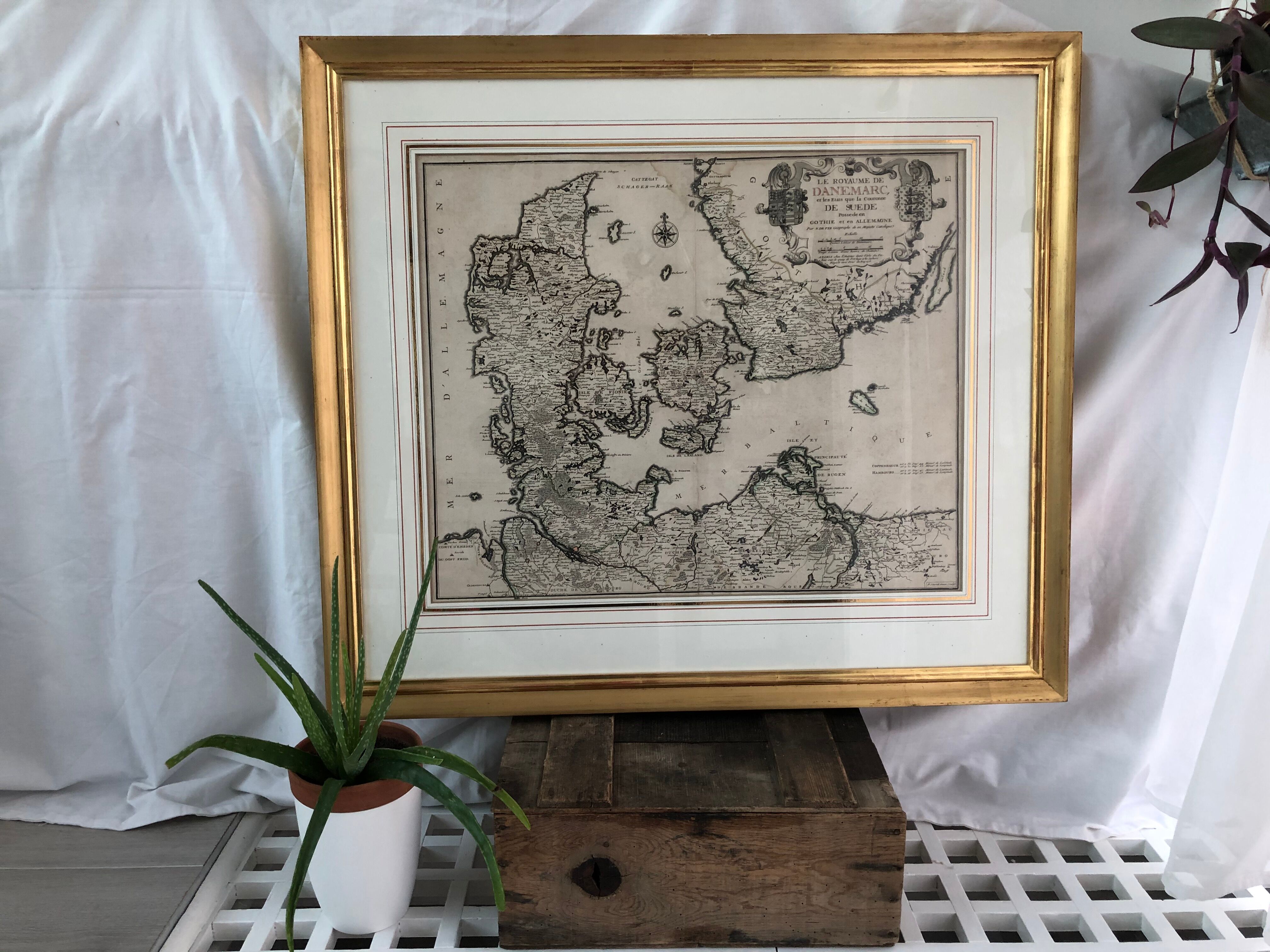 Ancient map endaded - Gothia and Germany -1713