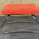 1960s 1970s Ottoman Footstool with Ladder Space Age Orange