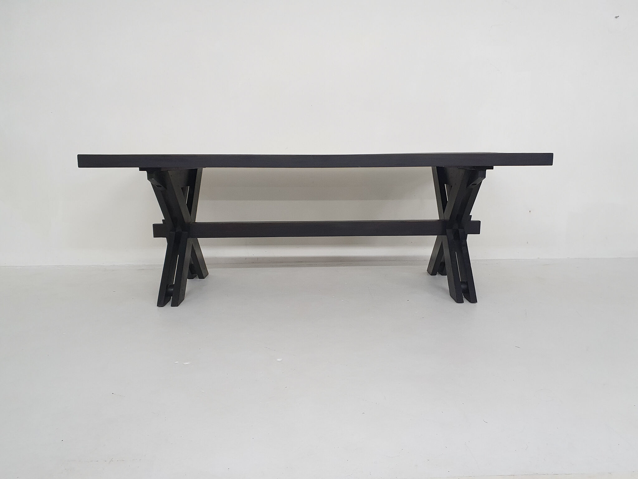 Large custom made dining table by Johannes Blesgen, Germany 1970's
